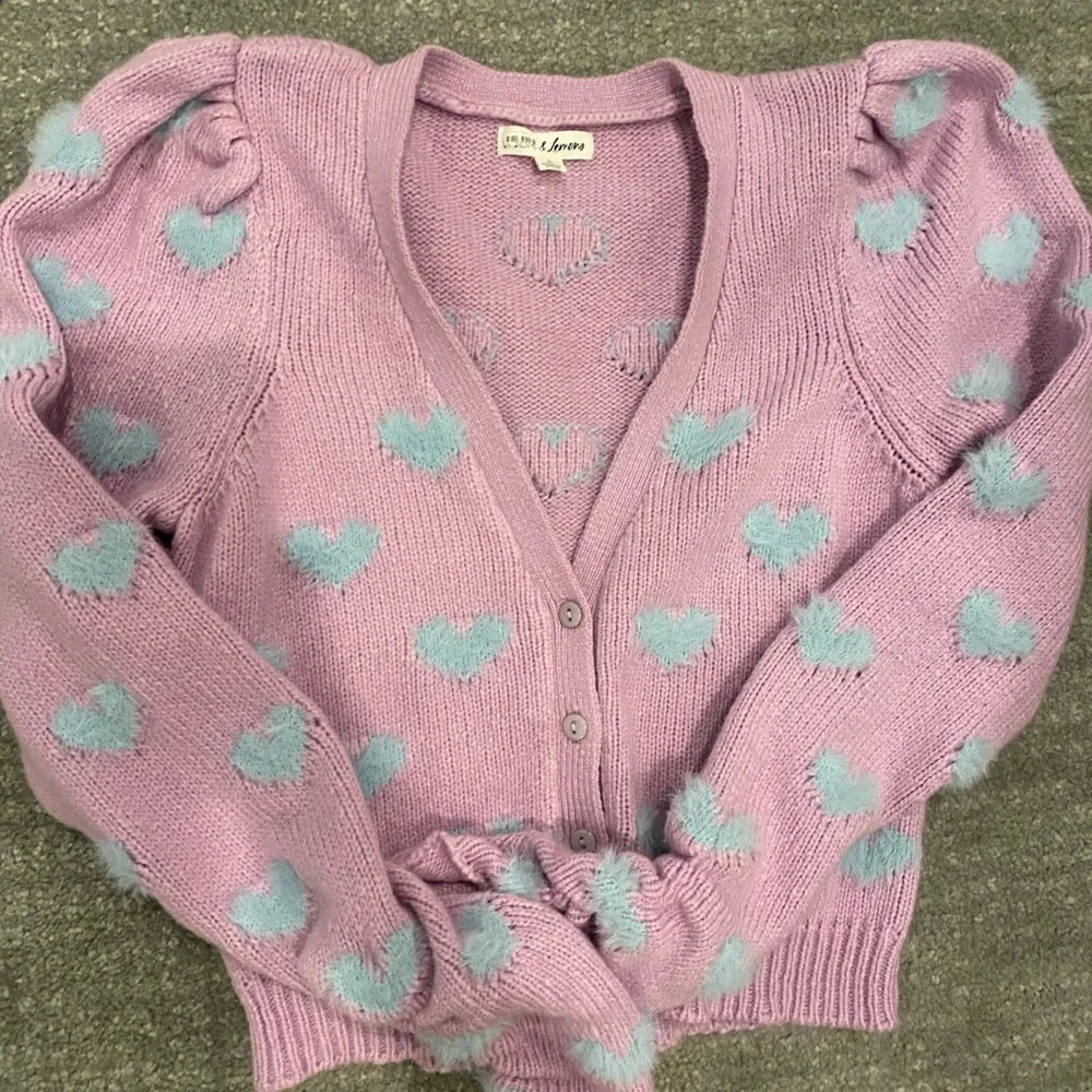 For love of lemons heart sweater - Picture 2 of 3